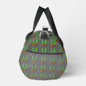 Cactus cacti succulents muster grau monogram Sli Duffle Bag (Rechts)