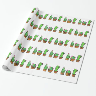 Cactus cacti succuli geschenkpapier