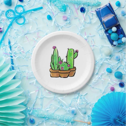 Cactus cacti succuli pappteller (Party)