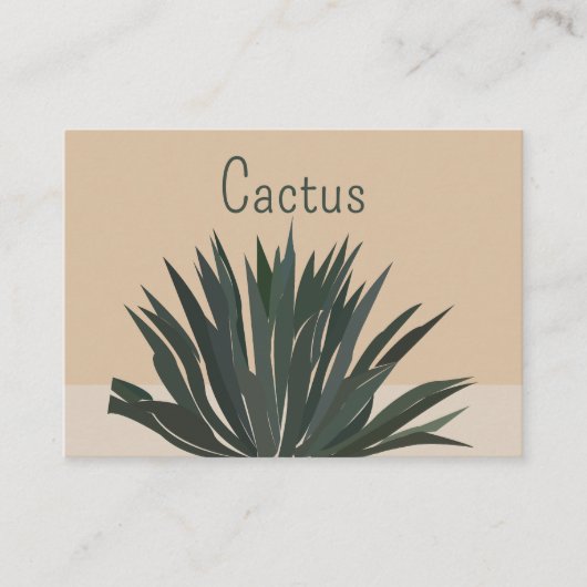 Cactus Cacti Sukkulent Cactus Visitenkarte (Vorderseite)