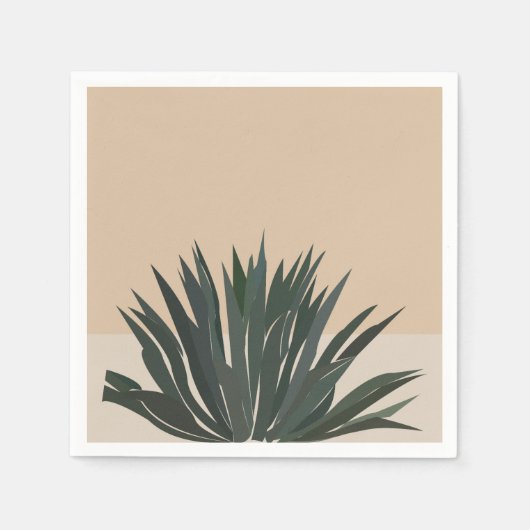 Cactus Cacti Sukkulentes Party Serviette (Vorderseite)