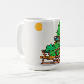 Cactus Caricaturesco en la Playa - Taza Divertida Kaffeetasse (Vorderseite Links)