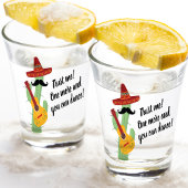 Cactus Cartoon Mexican Tequila Schnapsglas