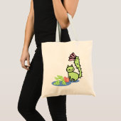 Cactus Cat Monstera Pflanze Tote Bag Tragetasche (Vorderseite (Produkt))