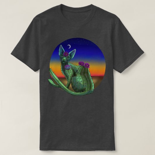 Cactus Cat T-Shirt (Design vorne)
