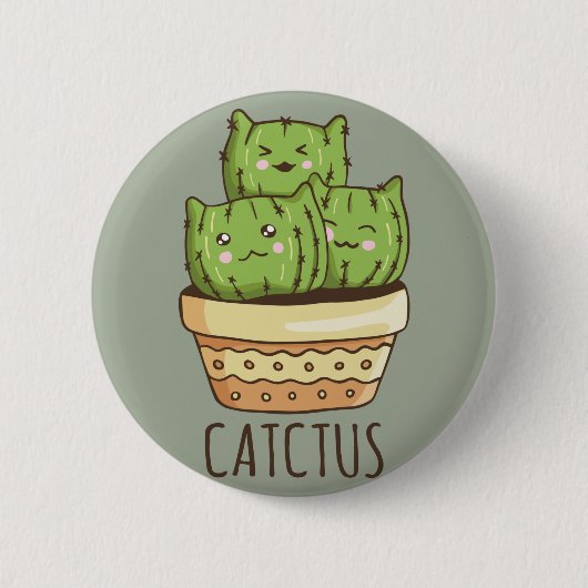 Cactus Cats Button (Vorderseite)