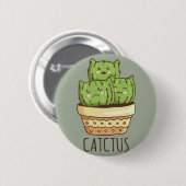 Cactus Cats Button (Vorne & Hinten)