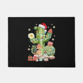 Cactus Christmas Decoration T Shirt Fußmatte (Vorderseite)