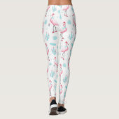 Cactus Christmas Flamingos Leggings (Rückseite)