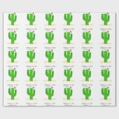 Cactus Christmas Geschenkpapier (Flach)