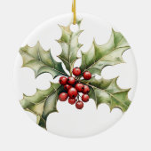 Cactus Christmas Godelelternfamilie Keepake Keramik Ornament (Hinten)