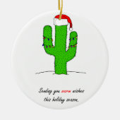 Cactus Christmas Keramik Ornament (Vorne)