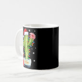 Cactus Christmas Sweater Lights Santa Xmas Plant L Kaffeetasse (Vorderseite Links)