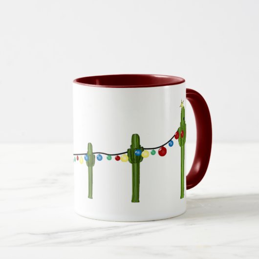Cactus Christmas Tasse (VorderseiteRechts)