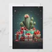 Cactus Christmas Tree Einladung (Rückseite)