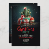 Cactus Christmas Tree Einladung (Vorne/Hinten)