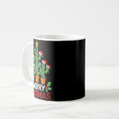 Cactus Christmas Tree Funny Merry Cactmas Cactus M Kaffeetasse (Vorderseite Links)
