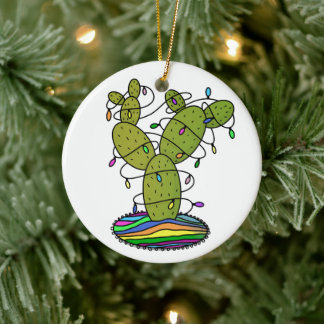Cactus Christmas Tree Keramik Ornament
