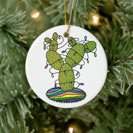 Cactus Christmas Tree Keramik Ornament (Baum)