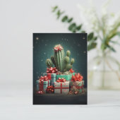 Cactus Christmas Tree Postkarte (Stehend Vorderseite)