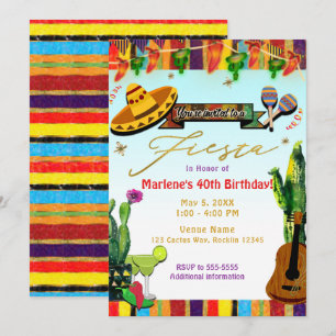 Cactus Cinco De Mayo Fiesta Party Einladung
