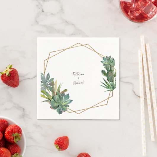 Cactus cocktail serviette (Beispiel)