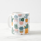 Cactus Collection in Pots Design Kaffeetasse (Vorderseite Links)