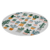 Cactus Collection in Pots Design Schneidebrett (Ecke)