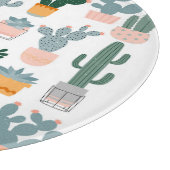Cactus Collection in Pots Design Schneidebrett (Ecke)