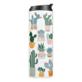 Cactus Collection in Pots Design Thermosbecher (Nach links gedreht)