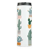Cactus Collection in Pots Design Thermosbecher (Rückseite)