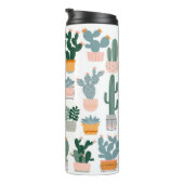 Cactus Collection in Pots Design Thermosbecher (Nach rechts gedreht)