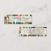 Cactus Colorful Watercolor Art Mini Visitenkarte (Vorne/Hinten)