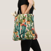Cactus Colorful Watercolor Art Tasche (Von Nahem)