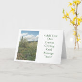 Cactus Coloring Desert Greeting Card oder Note Car Karte (Gelbe Blume)