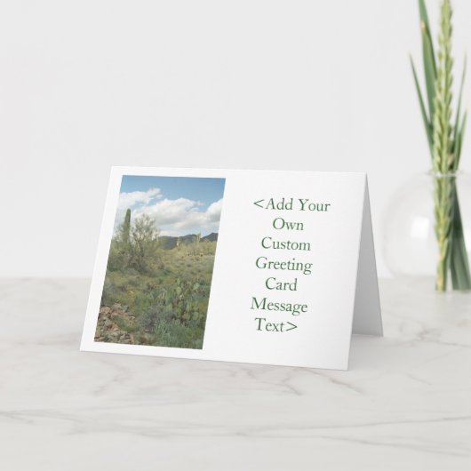 Cactus Coloring Desert Greeting Card oder Note Car Karte (Vorderseite)