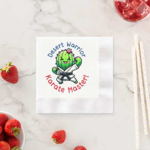 Cactus Cookie Cartoon Süßer Dessert Snack Serviette