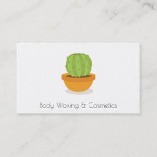 Cactus Cosmetics and waxing Beauty Business Card Visitenkarte