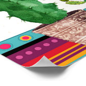 Cactus Couples Dusche Begrüßungszeichen Poster (Ecke)