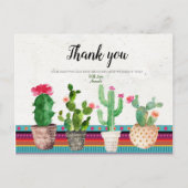 Cactus Couples Dusche Danke Karte (Vorderseite)