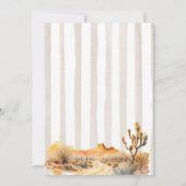 Cactus Cowgirl Es Nina Spanish Baby Shower Einladung (Rückseite)