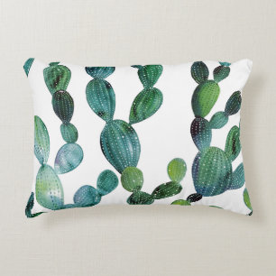 Cactus Craze: Tropical Watercolor Trend Dekokissen