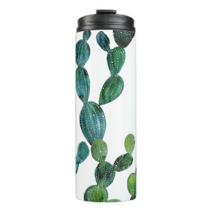 Cactus Craze: Tropical Watercolor Trend Thermosbecher