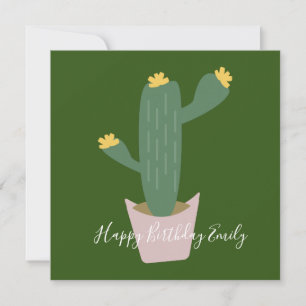 Cactus Cupcake Illustration Geburtstag