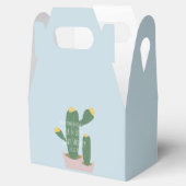 Cactus Cupcakes Kinderdusche Danke Blue Pink Geschenkschachtel (Geöffnet)