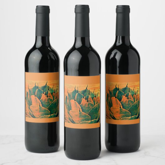 Cactus Custom Wine Label Weinetikett (Flaschen)