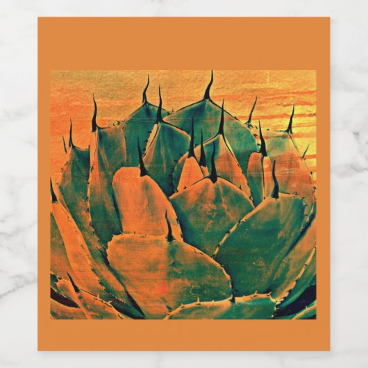 Cactus Custom Wine Label Weinetikett (Einzelnes Label)