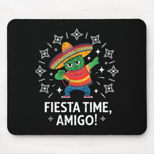 Cactus Dabbing lustig Cinco de Mayo Jungen Kinder Mousepad (Vorne)