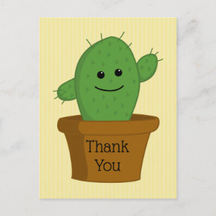 Cactus Danke Postkarte