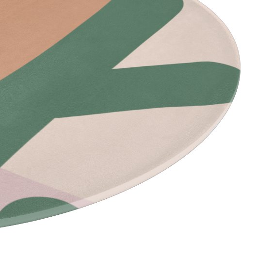 Cactus Desert Bohemisch Sunset Pattern Schneidebrett (Ecke)